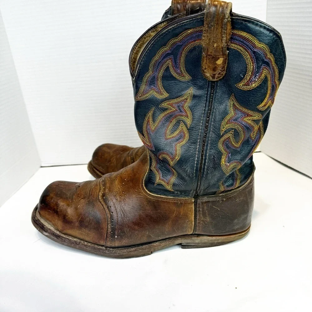 Double H USA Boots Mens sz 11 D Brown Leather Western Square Steel Toe DH3551